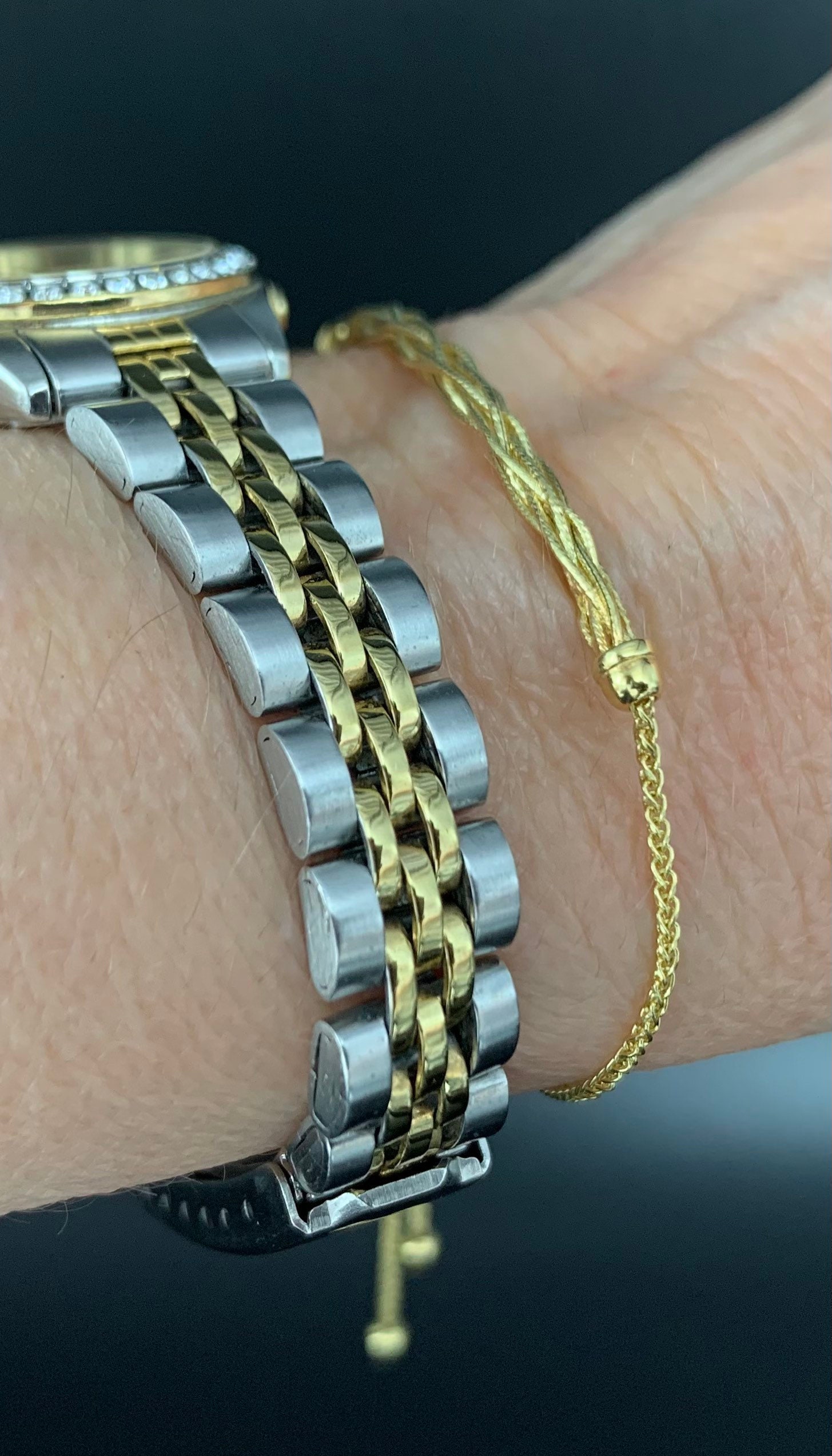 14K Gold Bolo Bracelet 14 Karat Gold Adjustable Bracelet Etsy