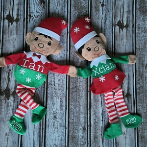 ELF Christmas Elf African American Hispanic elf personalized elf elf on the shelf Boy Girl Elf stocking stuffer 2023 plush elf image 2