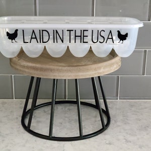 FUNNY EGG CARTONS reusable plastic egg cartons fun phrases Rise & Shine Mother Cluckers Laid in the usa Just Got Laid funny egg cartons image 5