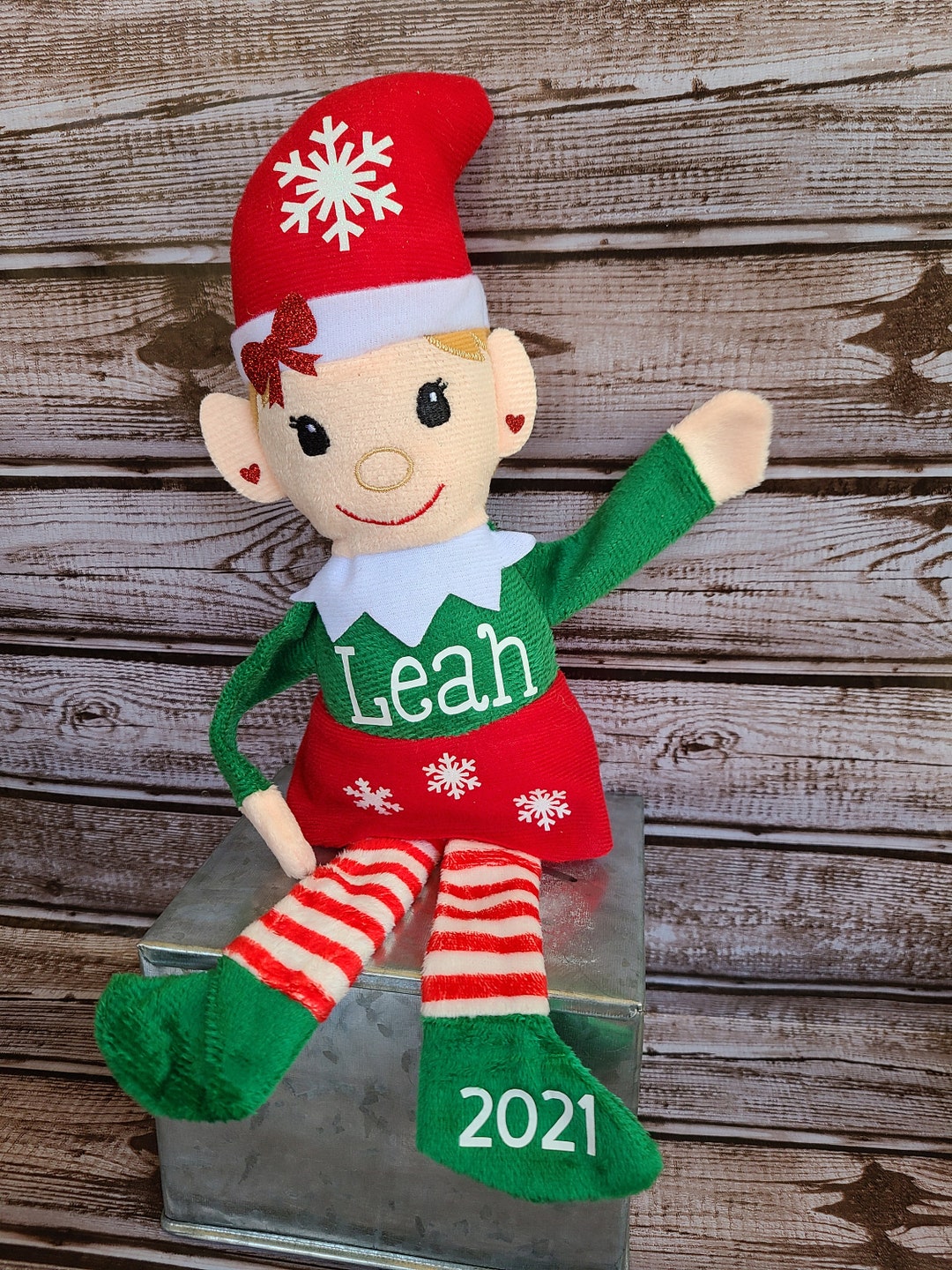 Personalized ELF Christmas Elves Elf Plush Stuffies Baby's Etsy