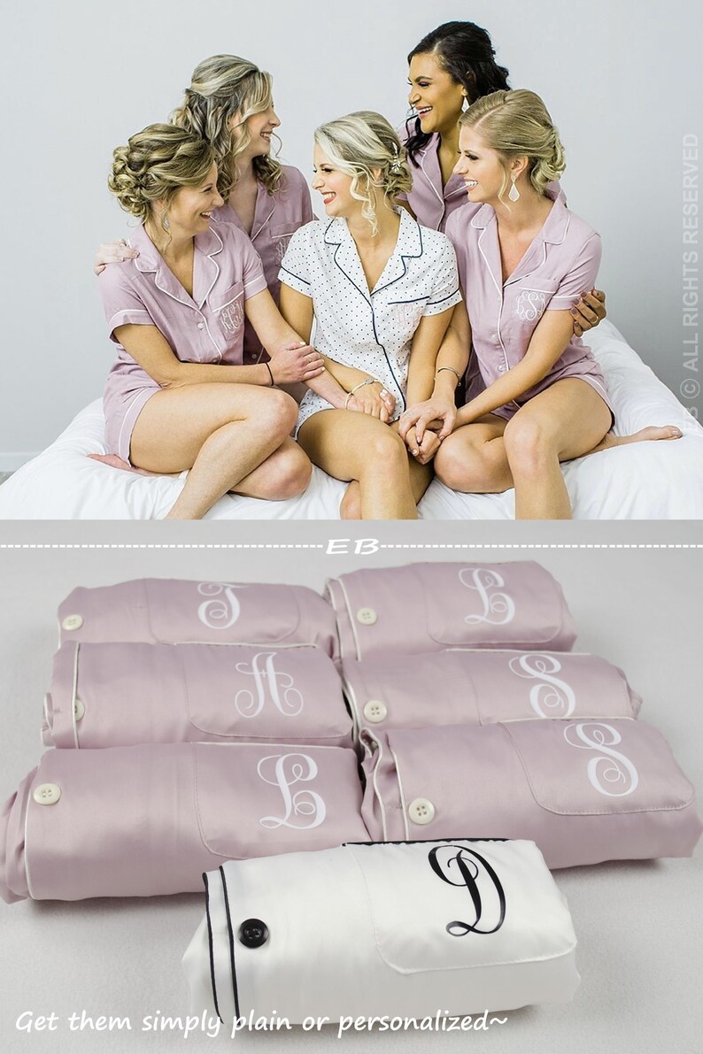 bridesmaid shorts pj set