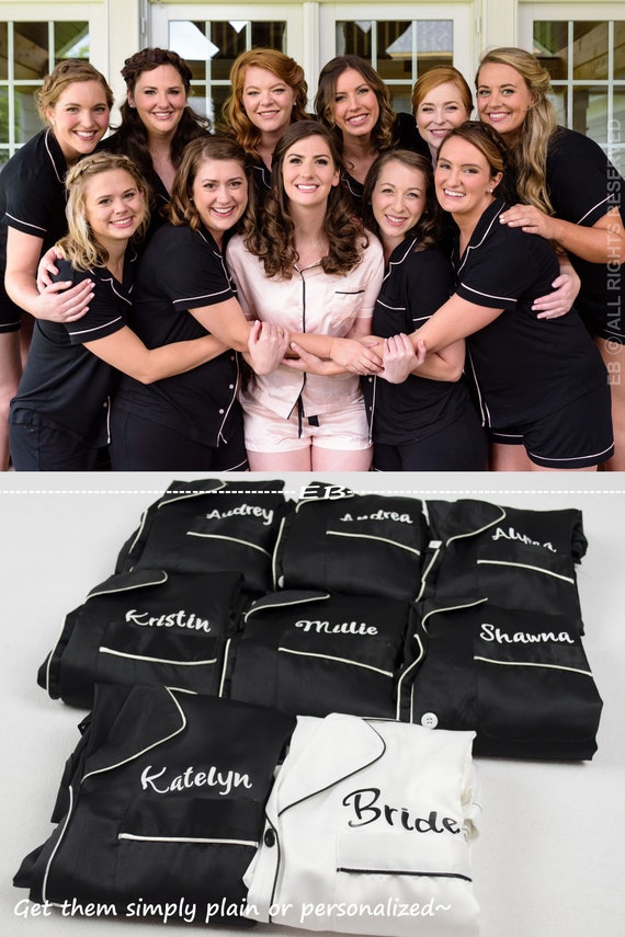 Plain black online pjs