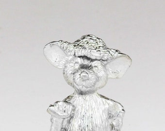Farm Mouse miniature statue - made on the Isle of Wight