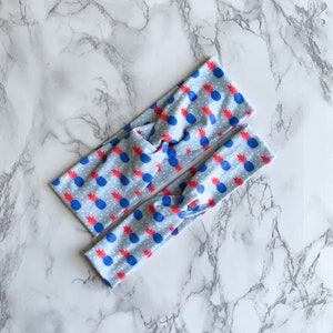 Red and Blue Pineapple Twist Headband, Knot Headband, Turban Headband, Red, White, Blue Headband, Womens Headband, Gifts, Patriotic Headband