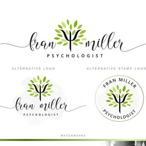 Baum des Lebens, Psychologie Logo, Medizinisches Design, Clinic Health Logo, Doctor Branding Kit, Coacher Psi Symbol Therapie Custom Logo Wasserzeichen 207