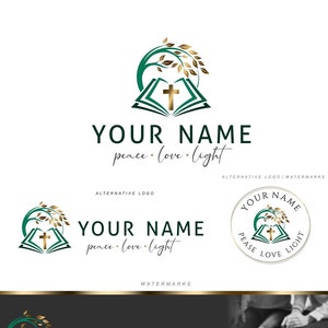 Church logo, Religious Cross logo, Cross Shape Illustrations, Bible Illustrations, Church Illustrations, Mental Health Mind Spirit logo 479
