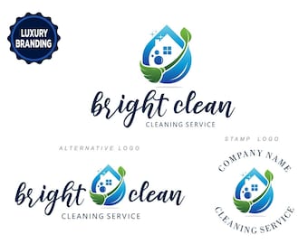 Cleaning logo design, Premade logo, Cleaning service, House cleaning, Maid service, House cleaning logo cleaning services housekeeping 198