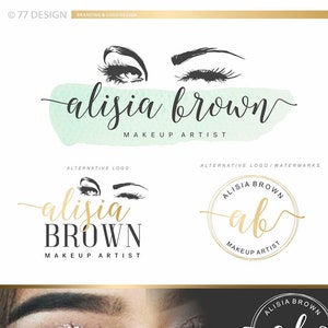 Design de logotipo de cílios, pacote de logotipo de beleza, logotipo de cílios dourados, logotipo de extensões, marca de olhos de sobrancelhas, cartão de visita, kit de maquiagem, logotipo de cílios 024