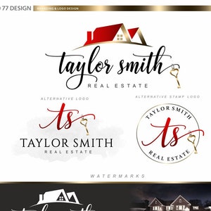 Logo immobiliare, logo dell'agente immobiliare, kit di branding, marketing immobiliare, biglietto da visita, marchio del broker, logo key house del francobollo dell'agente immobiliare logo d'oro 105