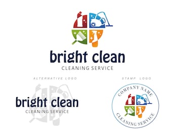 Cleaning logo design, Premade logo, Cleaning service, House cleaning, Maid service, House cleaning logo cleaning services housekeeping 357
