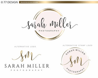 Foto Logo Paket, Vorgefertigtes Logo Set, Branding Kit, Fancy Logo Design, Watermark, Custom Business Paket, Foto Logo Paket 071