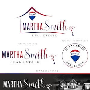 Onroerend goed logo ontwerp, REMAX Branding kit, Makelaar logo, Makelaar marketing badge stempel Sleutel logo, Teken Custom Broker ontwerp 249
