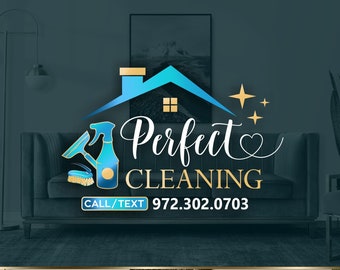 House Cleaning Logo, Luxury Branding Design 554