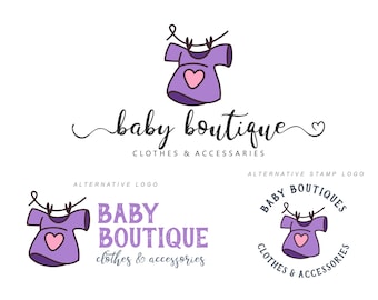 Baby Boutique Logo, Kinderladen Logo, Einhorn Logo, Baby Mode Logo, Kinder Shop Logo, Kinder Logo Marke, Babies Clothing Shop, KinderLogo 313