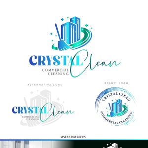 Cleaning logo, Commercial cleaning logo, Office cleaning logo, House cleaning logo, Cleaning Service Logo, Cleaning business logo, Logo 448