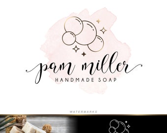 Soap Logo, Bath and Body Soap Logo, Spa Logo, Handmade soap logo, Natural soap logo, Bath Bomb Logo, Bath Company Logo, Bubbles logo   387