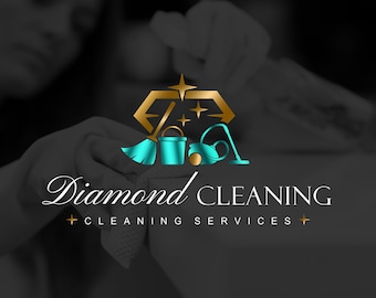 Cleaning logo, Mop Logo, Vacuum cleaner, Bucket Logo, House cleaning logo, Cleaning Service Logo, Cleaning business logo, Housemaid logo 538
