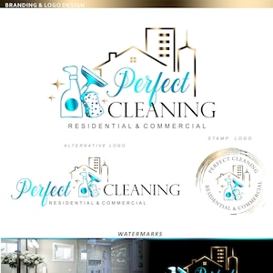 Clean logo, Clean service logo, House clean logo, Clean business logo, Housekeeping logo, Clean logo design, Logo clean business, Logo 470