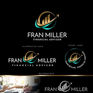Financial advisor logo, Financial coach logo, Accounting logo, Financial consulting logo, Financial logo set, Insurance care logo    509
