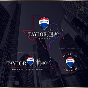Real Estate Logo-Design, REMAX-Ballon-Logo, Branding-Kit, Makler-Logo, Makler-marketing-Stempel State-Key-Logo, Makler-Design 186