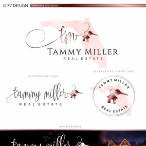 Realtor Logo Design, Real Estate Branding, State Logo, Florida Marketing Kit, Stempel Logo, Welt Logo, Haus Schlüssel Design, Makler Design 054