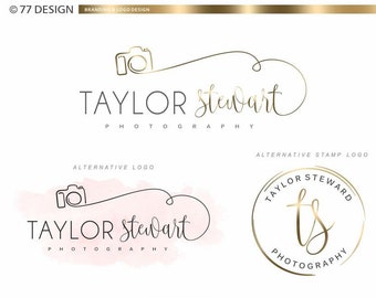 Fotologo Paket, Vorgefertigtes KameraLogo, Branding Kit, Fancy Logo Design, Watermark, Custom Business Paket, Foto Logo Paket 066