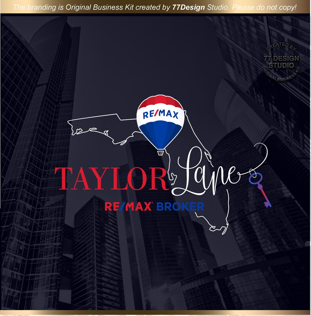 Real Estate Logo Design, REMAX Balloon Logo, Branding Kit, Realtor Logo ...