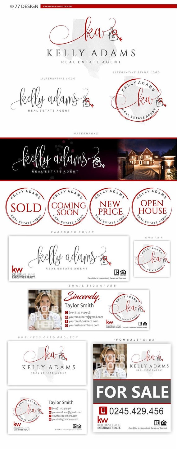 State map logo design, Real Estate branding, Realtor logo, Unique marketing kit, Stamp logo, World logo, House key design, Broker design 053