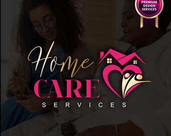 Premade Home Health Care Logo, Branding Kit (Digital Files)