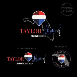 REMAX-Ballonlogo, Branding-Kit, Realtor-Logo, Maklerdesign-Stempel, State-Key-Logo, Maklerdesign 619