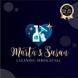 Love Clean logo, Clean service logo, House clean logo, Clean business logo, Housekeeping logo, Clean logo design, Commercial business 522