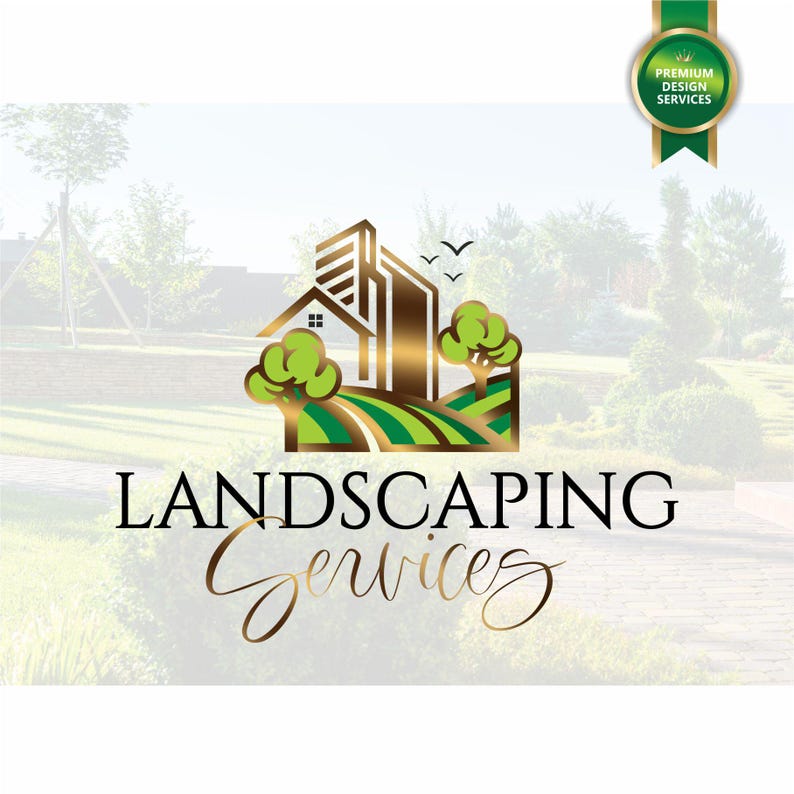 Landschaft Logo Design, Rasenpflege & Service Parks Gärten 461 Bild 2