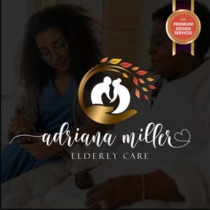 Home care, Elderly care logo, Caregiver logo, Senior care logo, Medical assistant logo, Social care logo, Nurse logo, Social logo set  484