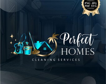 Cleaning service logo, Palm sun airbnb Residential 492