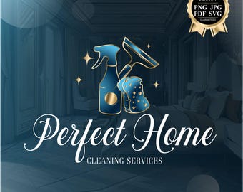 Cleaning logo design, Premade logo, Cleaning service, House cleaning, Desinfection logo, House cleaning logo cleaning company logo set 348