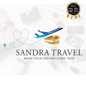 Logo podróży, Adventure Branding Kit, Logo samolotu, Agent podróży, bloger podróżniczy, Wizytówka agenta podróży, logo samolotu, Tripadvisor 504