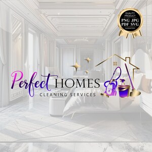 Logotipo de serviço de limpeza, logotipo de limpeza residencial comercial, logotipo, logotipo de limpeza do Airbnb, cartões Fyer personalizados, adicionar logotipo de empregada doméstica 491