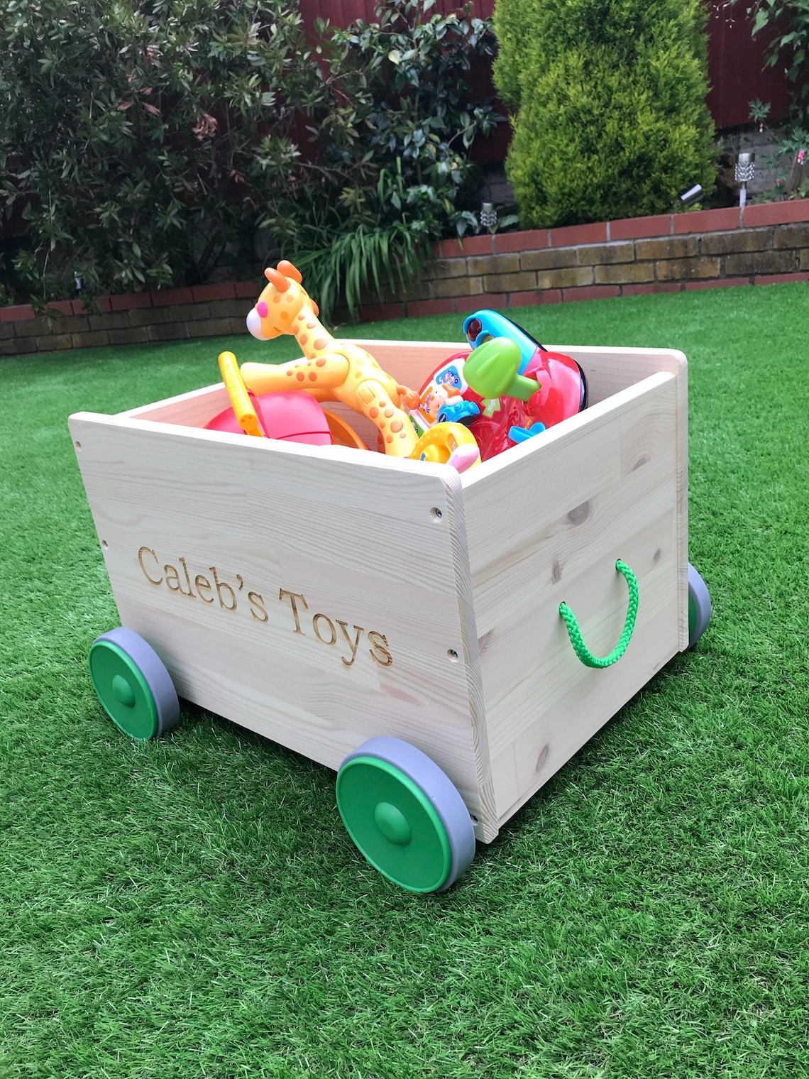 Personalised Toy Cart Etsy