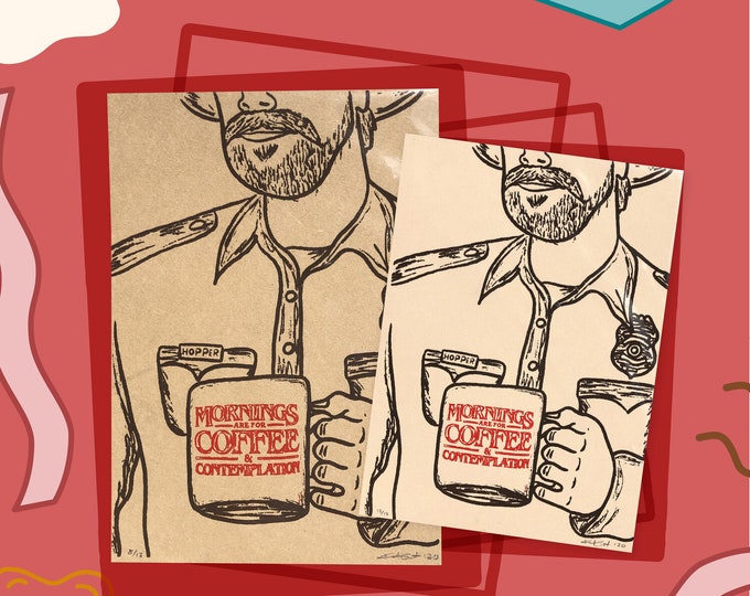 Morning Coffee - Stranger Things Print