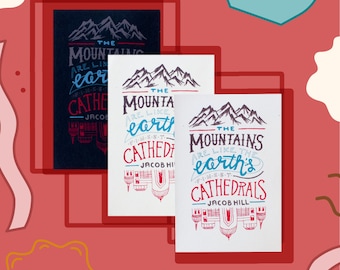 Mountains & Cathedrals Print