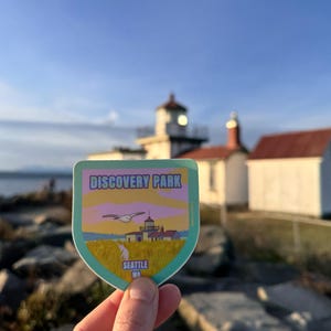Discovery Park | Seattle Sticker, Seattle Gift, PNW Gift, Seattle Souvenir, Train Sticker, Funny