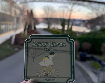 Burke Gilman Trail | Seattle Sticker, Seattle Gift, PNW Gift, Seattle Souvenir