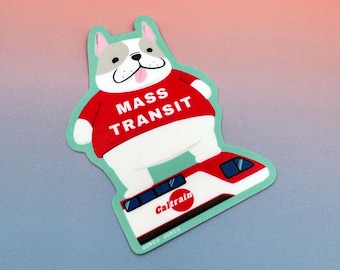 Cal Train / Pegatina del Área de la Bahía, Regalo del Área de la Bahía, Regalo divertido de tren