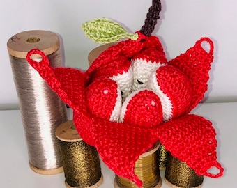 Pomme au crochet pour jouer à la dînette ou à la marchande certifié CE