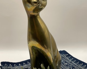 Vintage Brass Cat