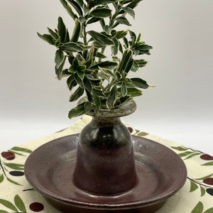 Hand Thrown Studio Art Candlestick Holder
