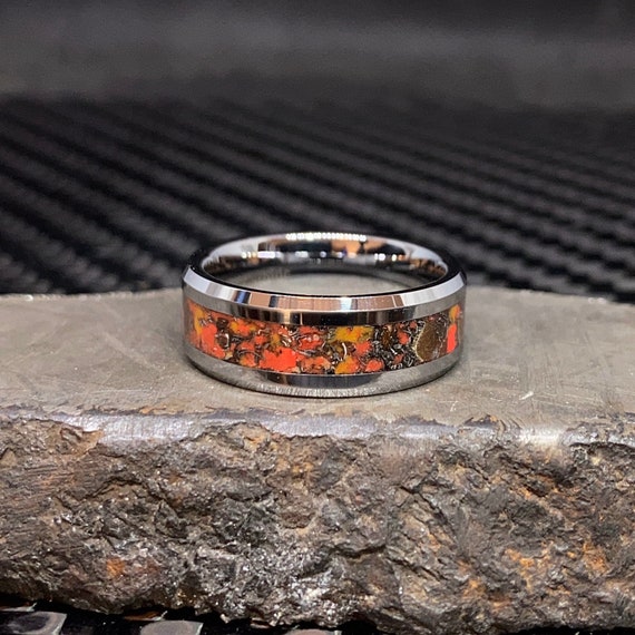 Raptor Nexus Velociraptor Dinosaur Bone Ring Mens Ring Meteorite