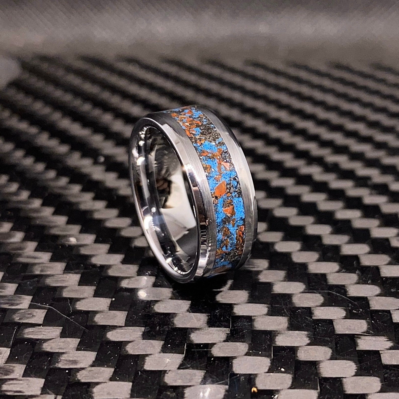 dinosaur bone meteorite ring dinosaur bone meteorite ring