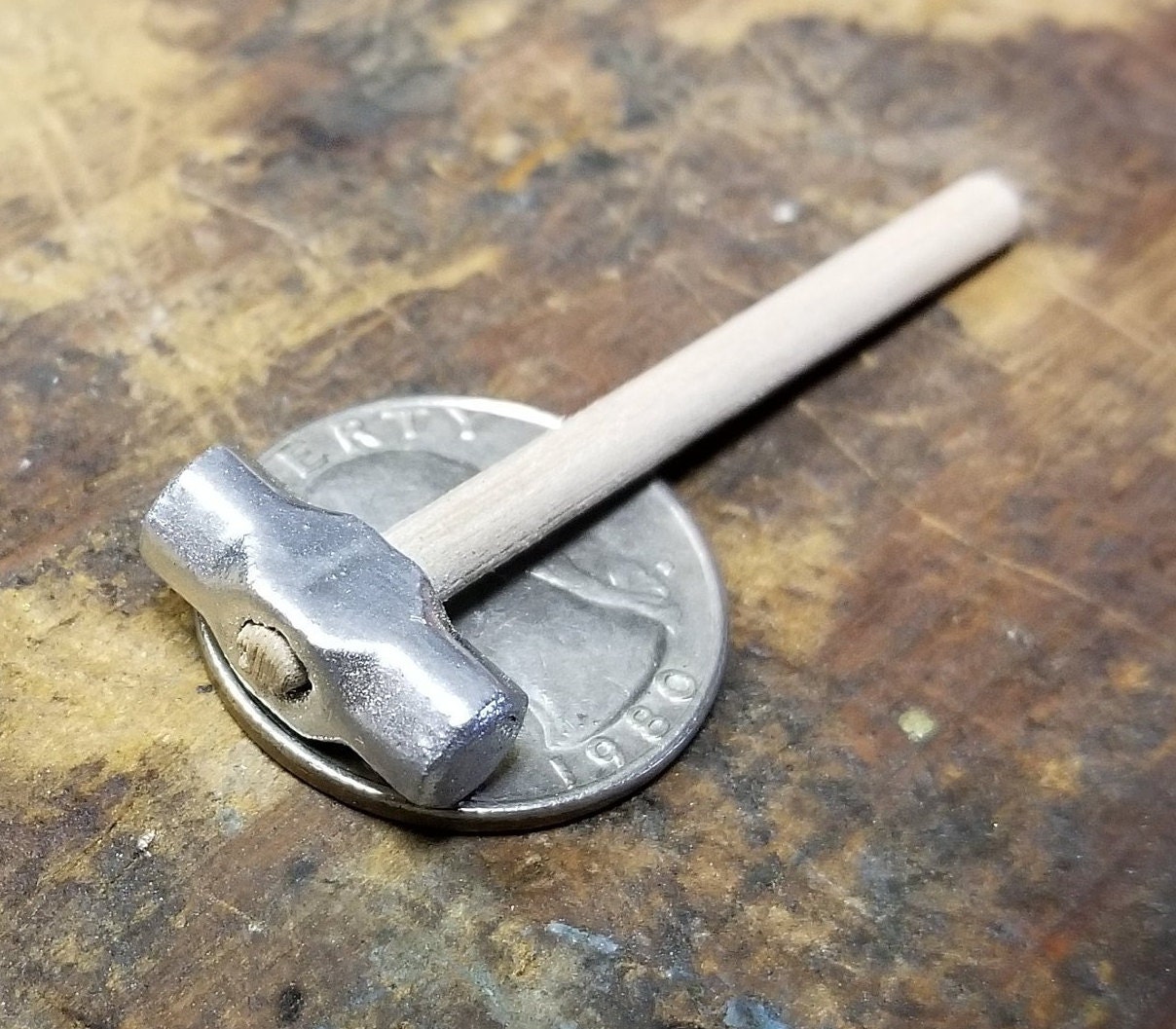 ModernBlacksmithUK Mini Hammer Keyring