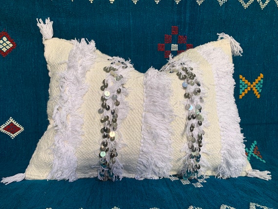 Moroccan wedding blanket clearance pillow
